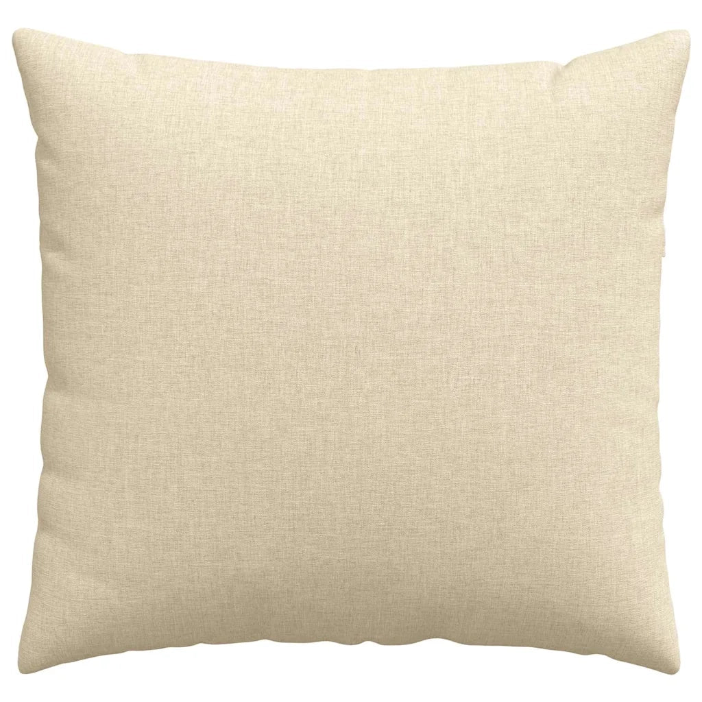 Cuscini da Divano 2 pcs Crema 50 x 50 cm Tessuto 42013961
