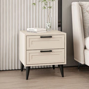 Comodino Prime 2 cassetti colore cashmere 50x45x52H – Eleganza e funzionalità