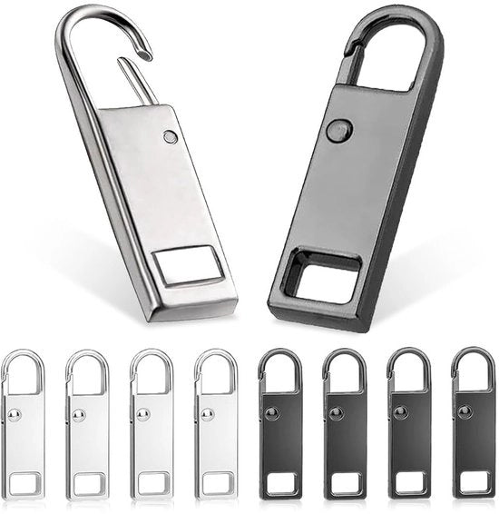 Ritssluiting da 10 pezzi - Fissaggio Ritssluiting sostitutivo - Acciaio inossidabile - Manuale - Abbigliamento/Borsa - Superficie liscia/Braamvrij - Raccordo per Rits