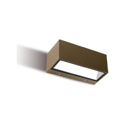 Applique Per Esterno Ed Interno In Alluminio Marrone Led 12 W 360 Lm 3000K