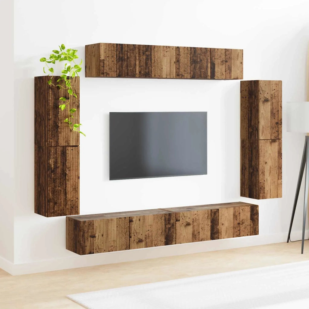Mobile TV 8 pcs Legno vecchio 3409148