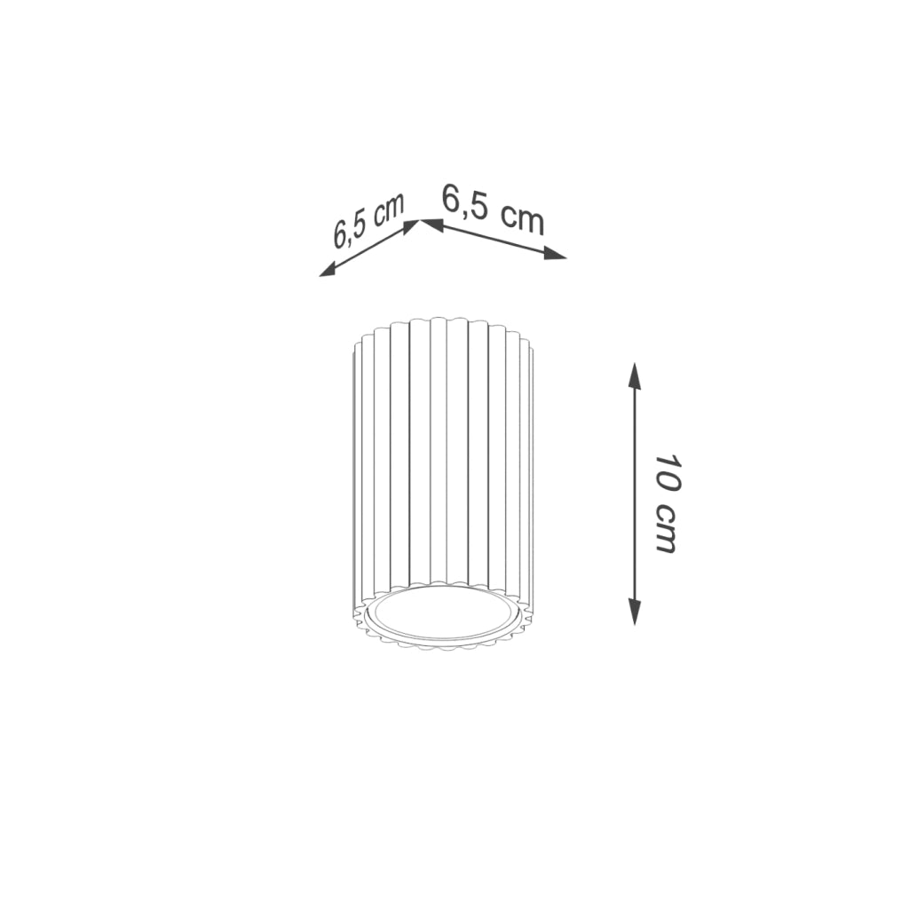 Lampada da soffitto KARBON 10 nero