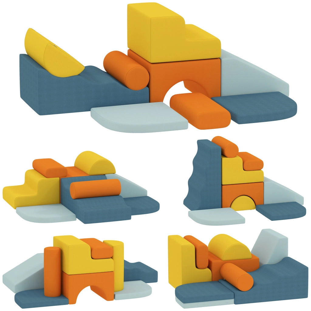 Set 9 Blocchi Schiuma per Bambini ¨C Xylo ¨C Arrampicarsi Gattonare Multicolore