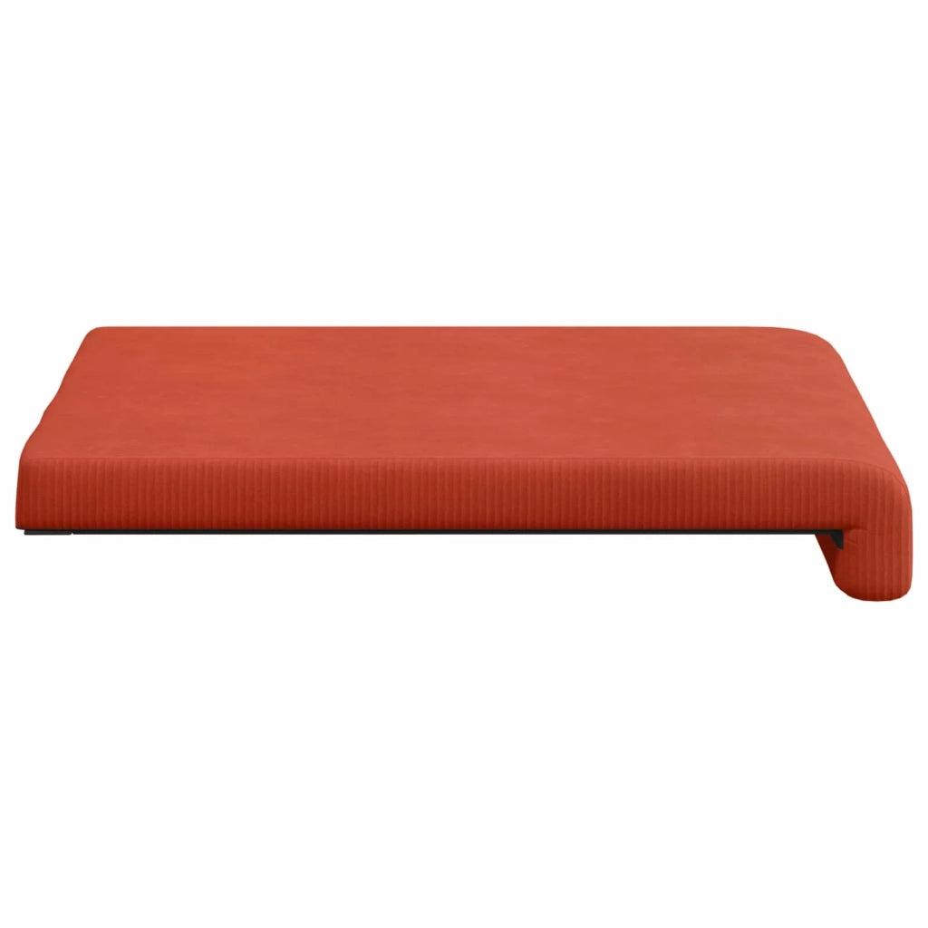 Cuscino per panchina 2 pcs corduroy Rosso Arancio 42043064