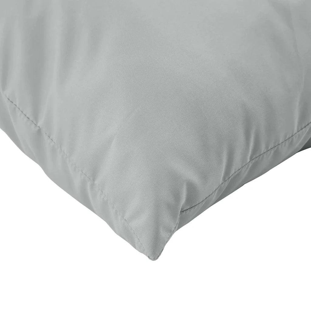 Cuscini per Pallet 2 pz Grigio Chiaro Mélange in Tessuto 4002641