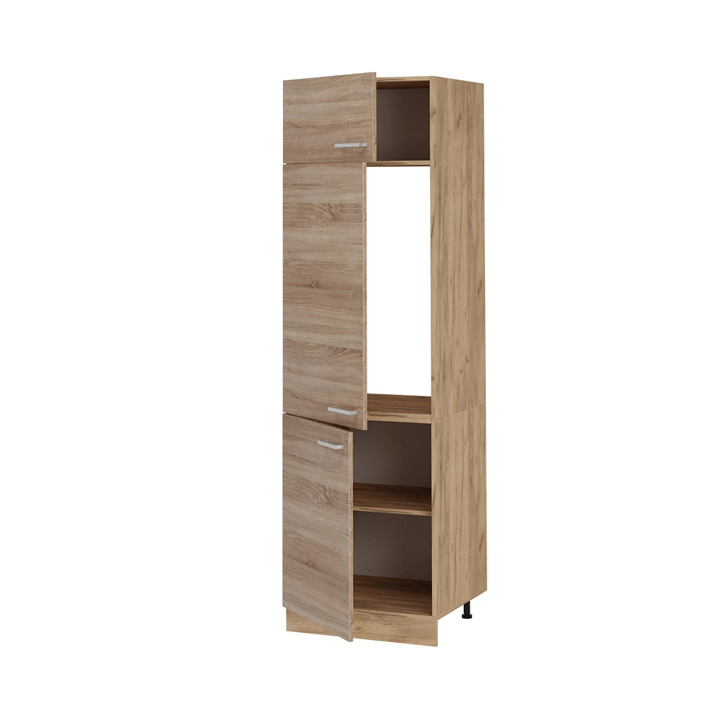 Armadio frigorifero R-Line Sonoma/Rovere dorato 60 cm Vicco