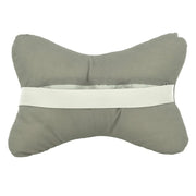 2 Pezzi Cuscini Poggiatesta Auto Ergonomici e Traspiranti Colore Grigio