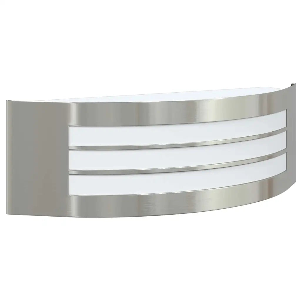 Lampada da Parete Esterna 2 pcs Argento 32 x 10 x 10 cm 4005976