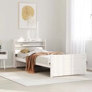 Giroletto con Testiera senza Materasso Bianco 90x190 cm 3306749