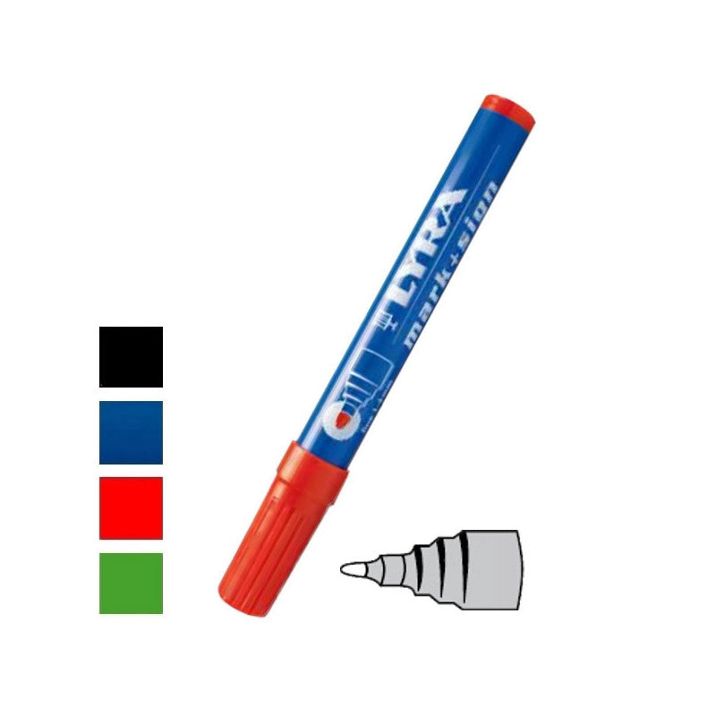 Pennarello Indelebile Mm 1/4 Rosso 4020 Lyra