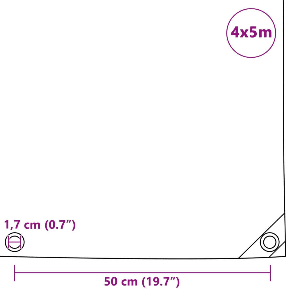Telone 650 g/m2 4x5 m Nero