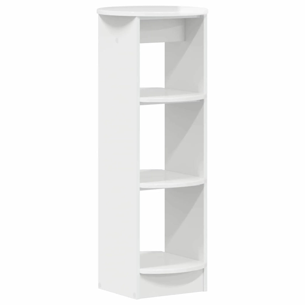 Mobile laterale Bianco Lucido 40 x 40 x 100 cm 899847