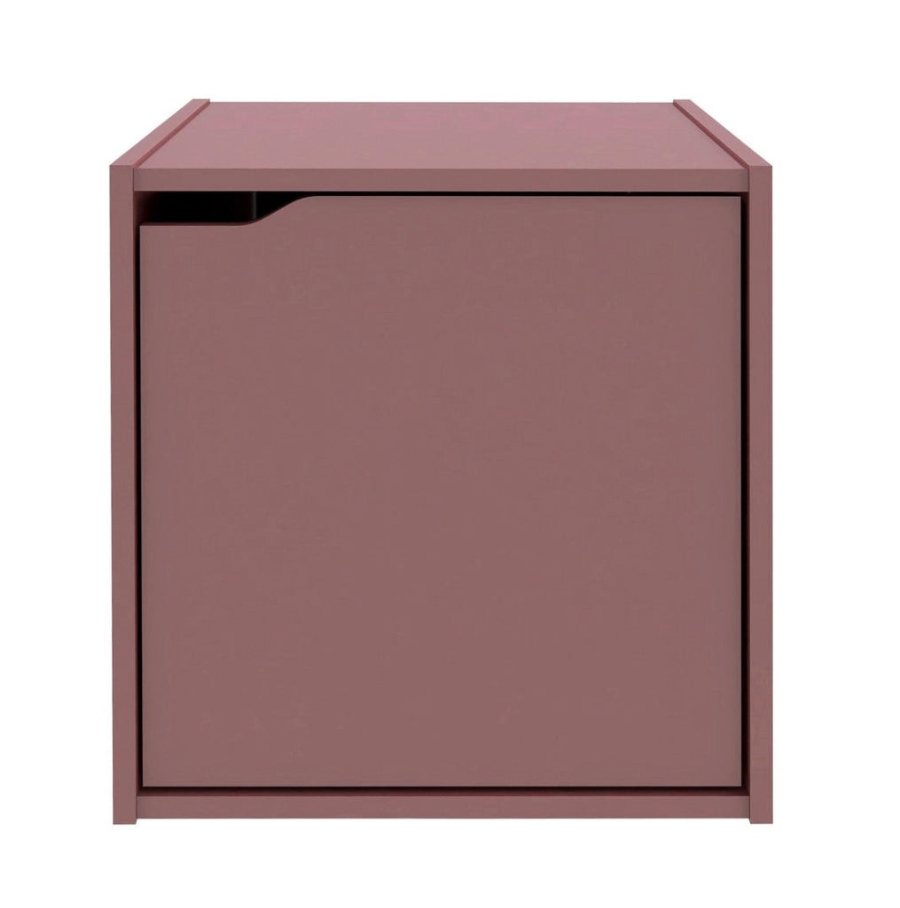 Cubo Composite con Anta 35x35x35 cm in Compensato  Mattone