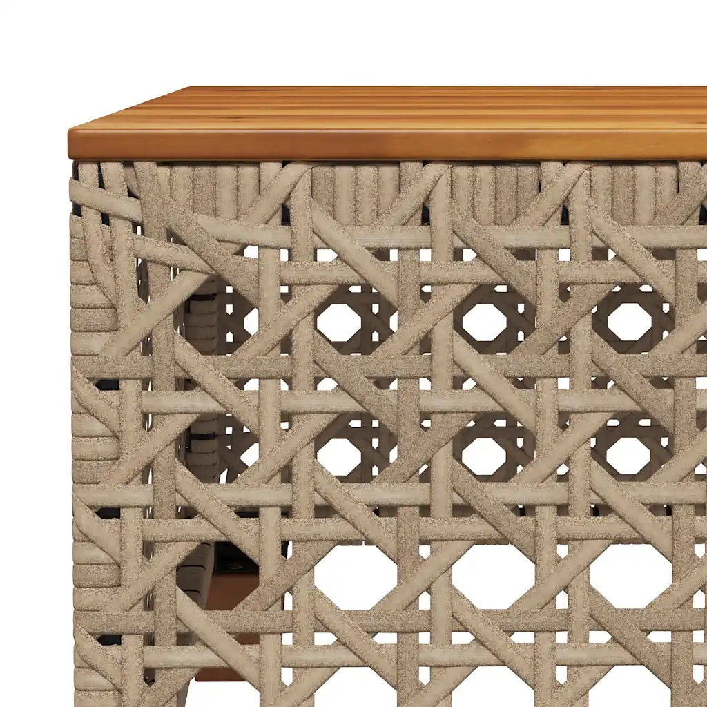Set Divani da Giardino 7 pz con Cuscini Beige in Polyrattan 3261922