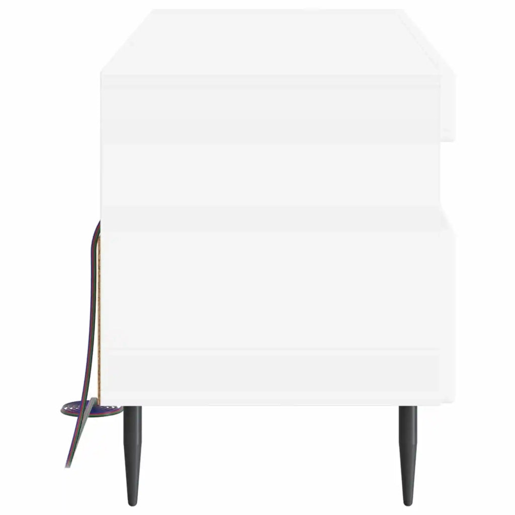 Mobile TV LED Bianco Lucido Legno ingegnerizzato 896559