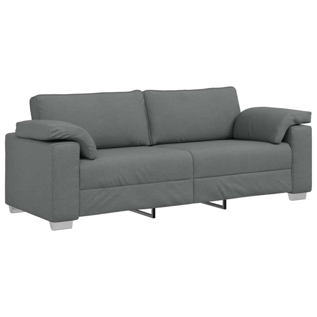 Divano-Sofa-Divanetto Grigio scuro 219 x 77 x 82 cm Tessuto