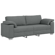 Divano-Sofa-Divanetto Grigio scuro 219 x 77 x 82 cm Tessuto