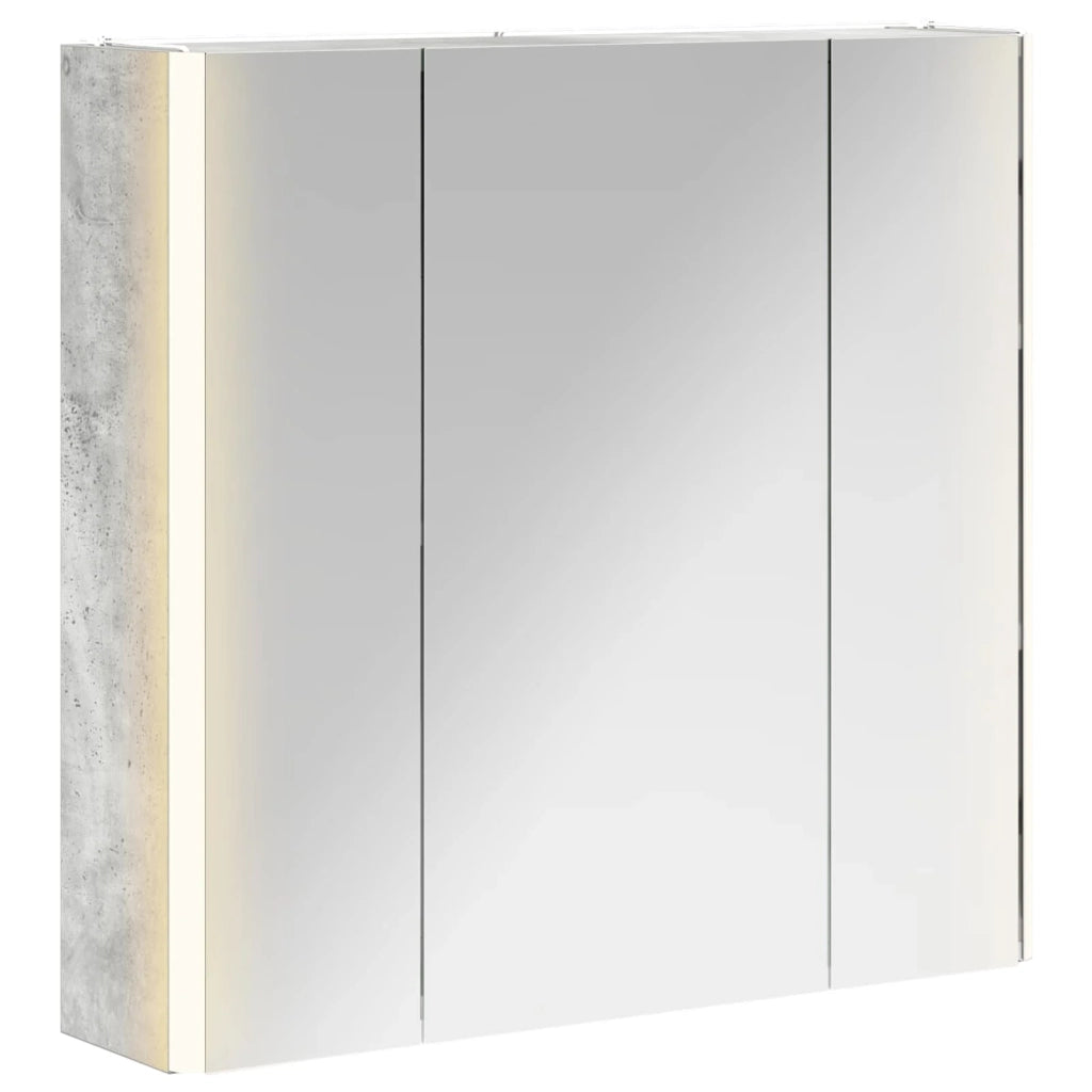 Mobiletto per specchio da bagno Grigio cemento 889250