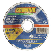 MOLA ABRASIVA PER INOX ø 115 x 0,8- 50 pezzi  - GRINDING