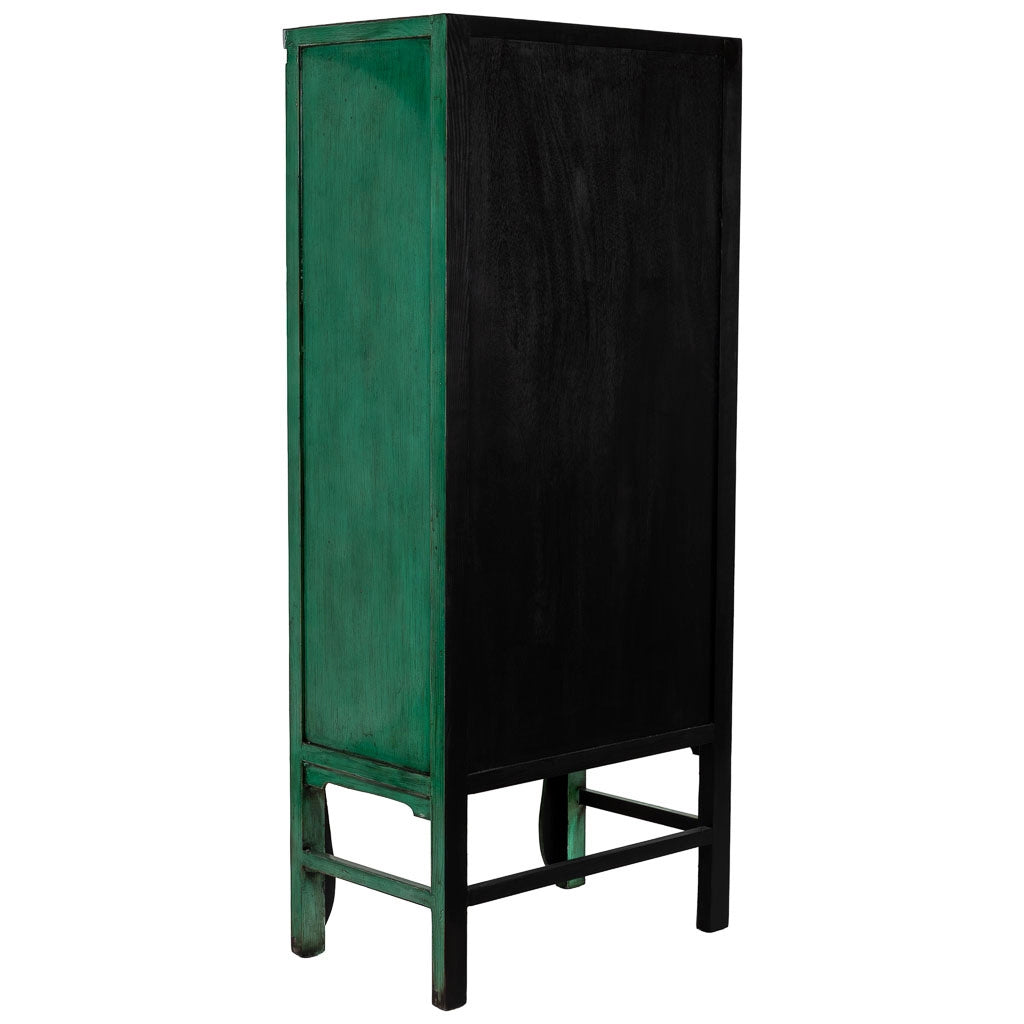 Armadio in legno verde 84x50x194h cm