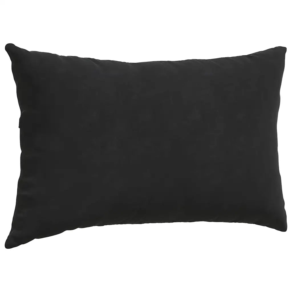 Cuscini da Divano 2 pz-Set di 2 Cuscini per Sofa Nero 50 x 30 cm Tessuto in Cords