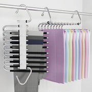 Hangers a 9 livelli per risparmiare spazio con ganci e clip - 2 pezzi