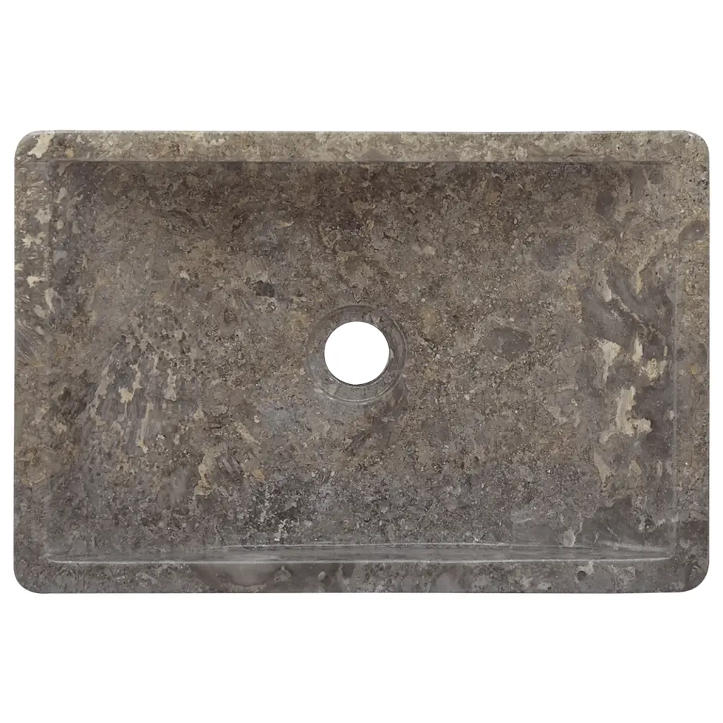 Lavello-Lavandino-Lavabo 45x30x12 cm Marmo Lucido Grigio