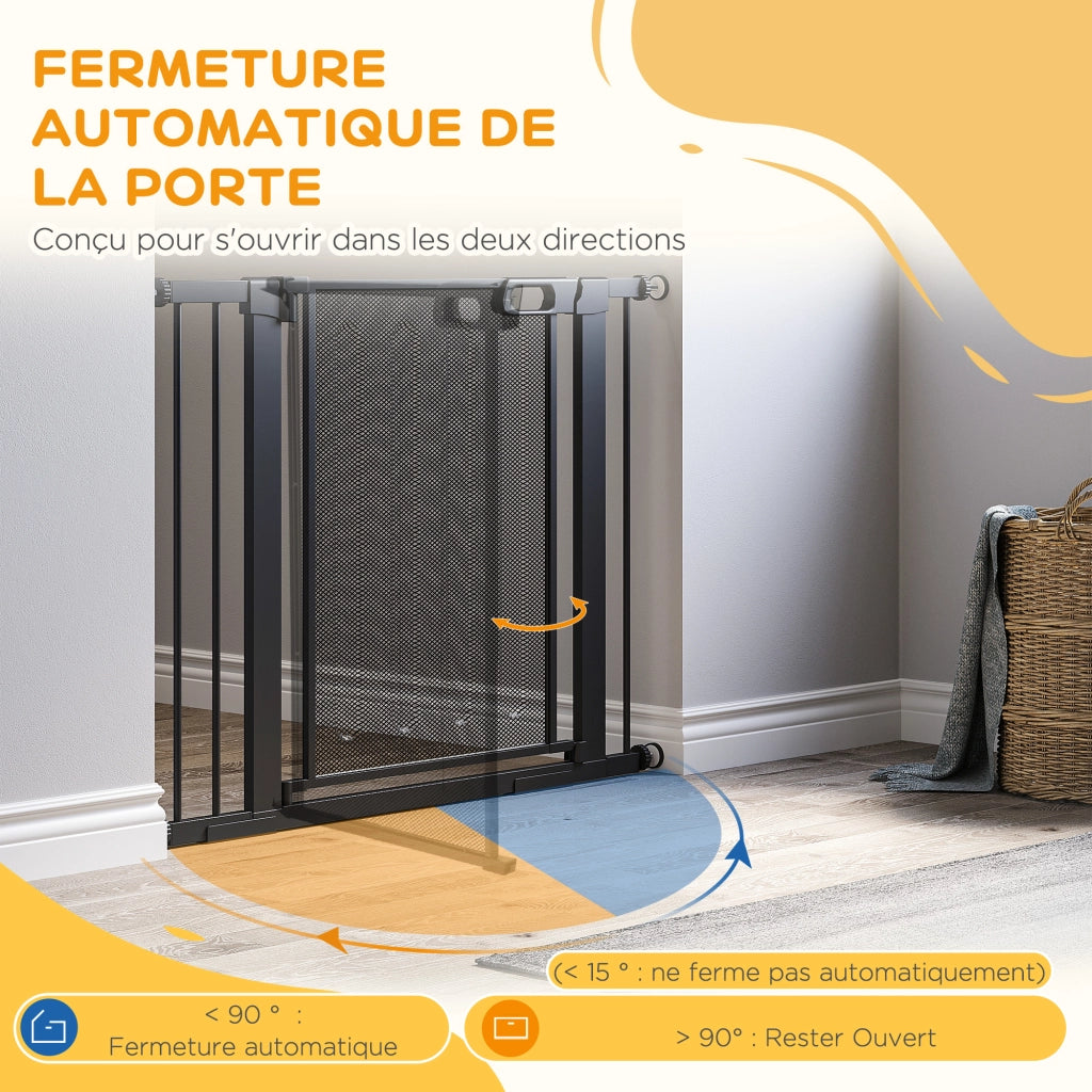 Barriera per animali domestici ¨C Minimal ¨C Nero 75-103 cm