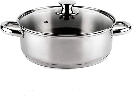 Pentole da cucina, diametro 22 cm, acciaio inossidabile 18/10