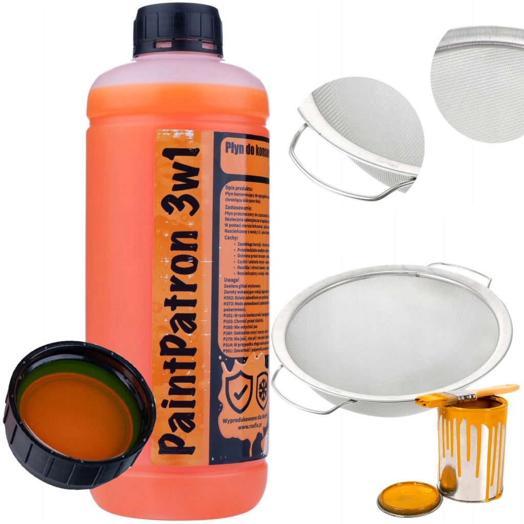 Pulisci e Conserva Rosfix PaintPatron 3in1 1L – Set con Filtro Metallico 290mm