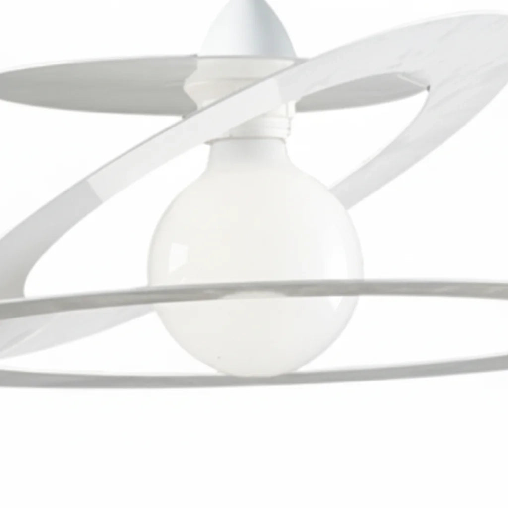 Sospensione Geko 1 Luce Bianco e Grigio LuceArt Classic
