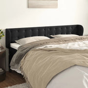 Testiera ad Orecchio-Testata con Orecchie Nera 203x23x78/88 cm in Velluto 775309