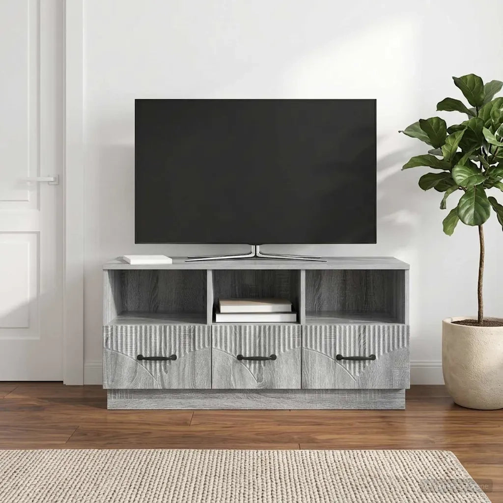 Mobile TV Grigio Sonoma 102 x 34,5 x 47 cm Legno ingegnerizzato 895371