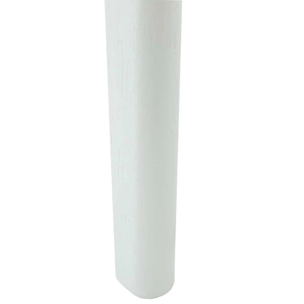 Sedia da pranzo 2 pcs Bianco e Bianco Legno di gomma solido 42020408