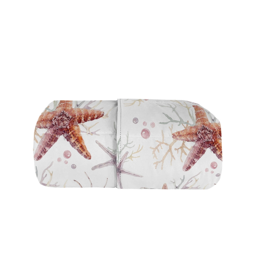 Trapuntino Double Face Estivo Matrimoniale in Microfibra 100 gr con Stampa Starfish Basic