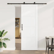 Porta scorrevole Bianco e Nero 83 x 232 cm 3445464