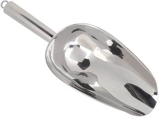 Scopa multifunzionale 18oz in acciaio inossidabile - Manico ergonomico - Adatta per ghiaccio/caramelle/cacchi di caffè - Utilizzabile in frigorifero/casa/feste - Scopa da cucina