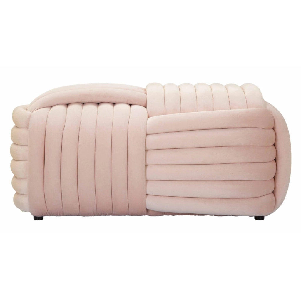 Panca Gomitolo 2, Rosa, Cotone, 90x45x45 cm