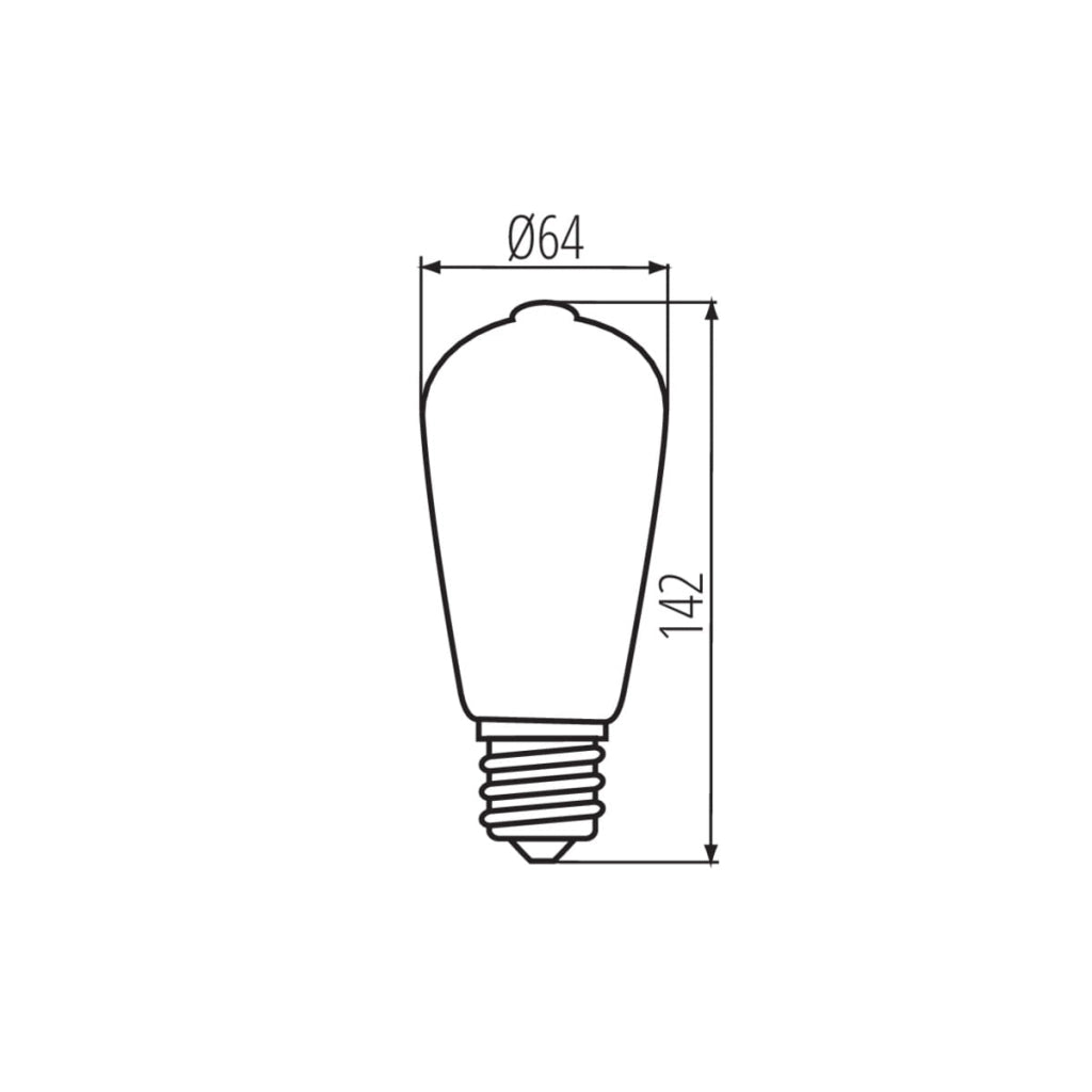 Kanlux lampadina LED Filamento E27 7W 725lm 2700K Retro