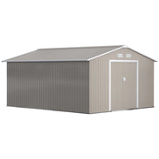 Casetta da giardino ¨C Minimal ¨C Grigio chiaro, acciaio