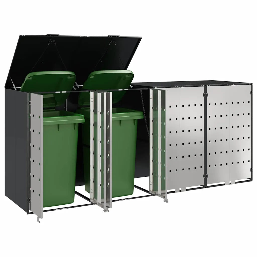 Contenitore per Rifiuti per 3 Bidoni 340 x 77.5 x 115.5 cm 3394780