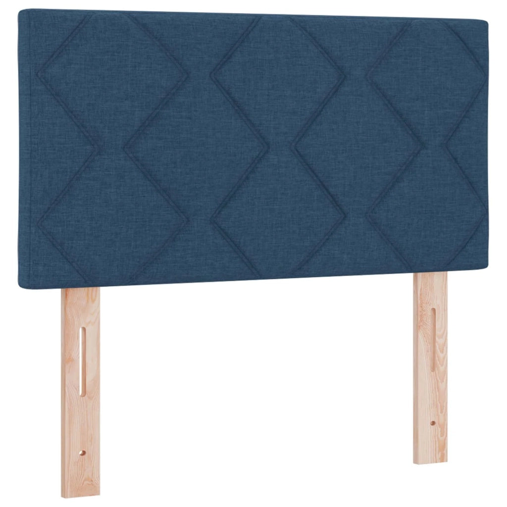 Letto box spring con materasso Blu 80 x 200 cm Tessuto 3452812