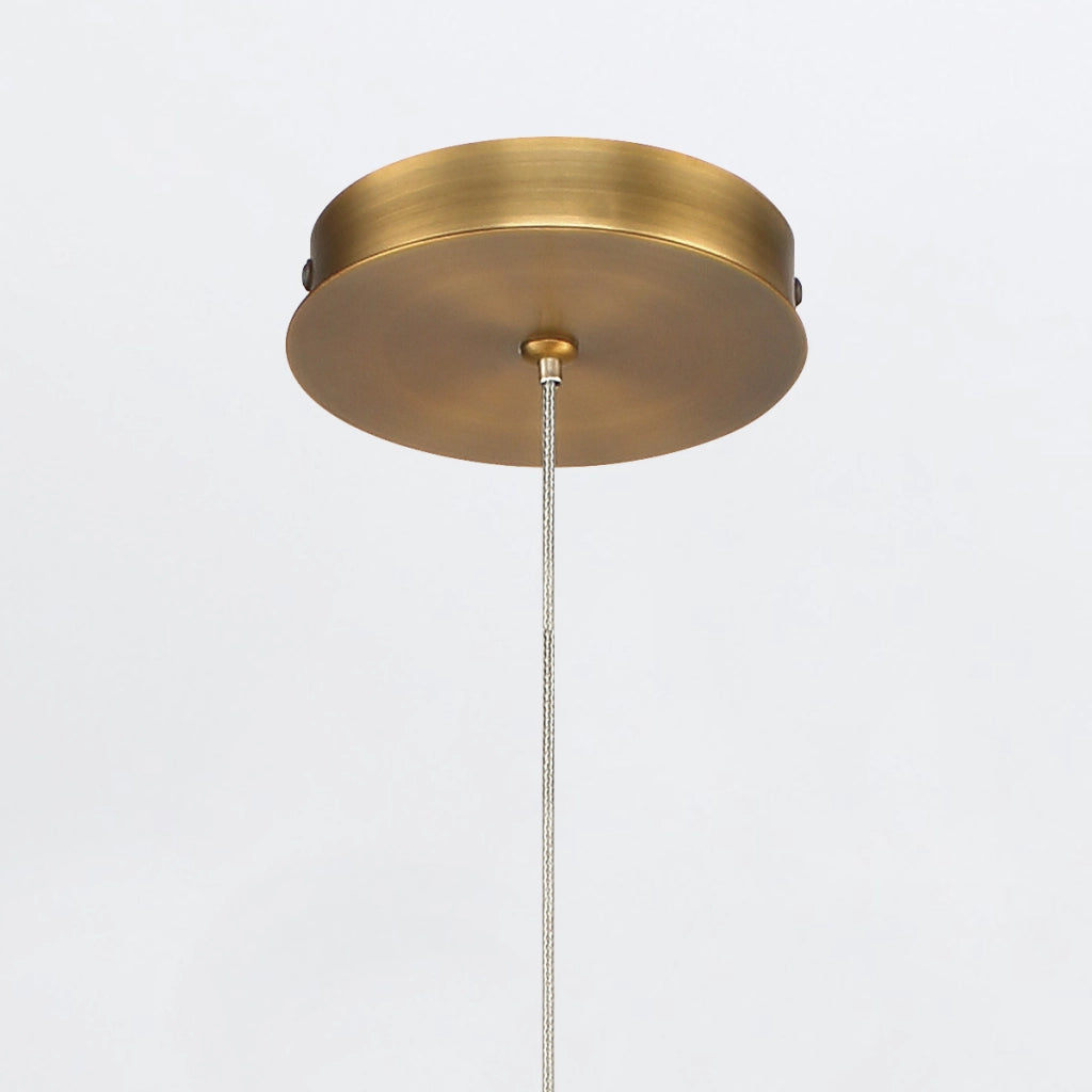 Lampada a sospensione LED 10W oro Cumberland Quintiesse