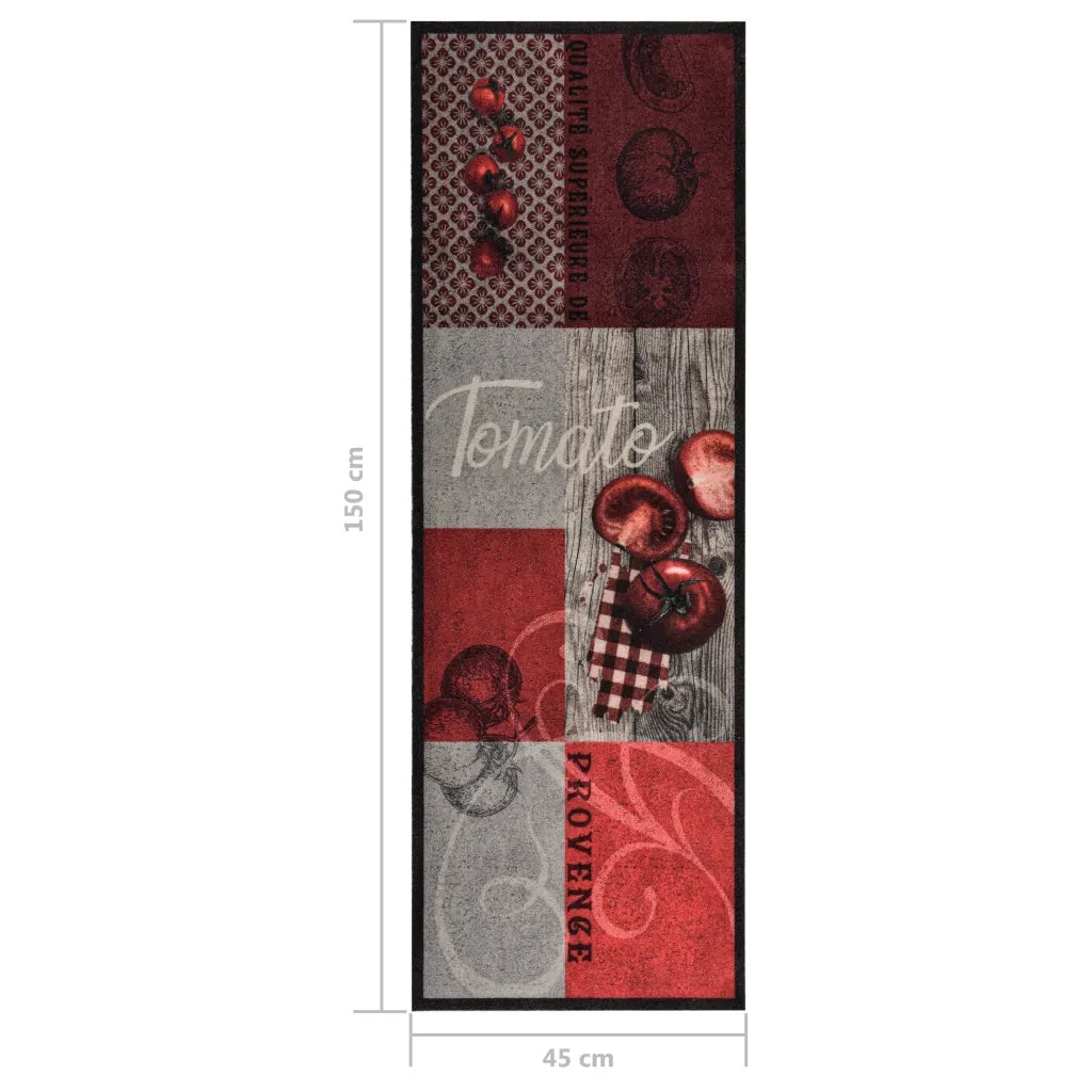 Tappetino da Cucina Lavabile Pomodori 45x150 cm 323469