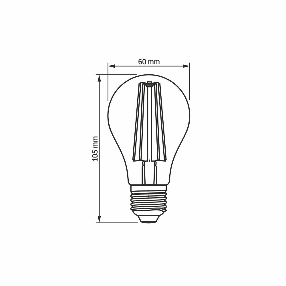 Lampadina LED Grow per piante A60 8W E27 290lm Videx