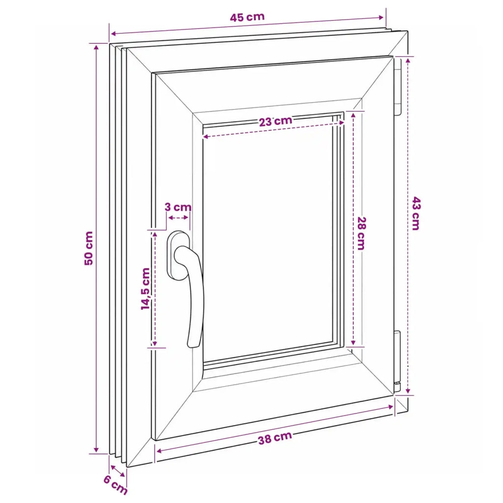 Finestra per Soffitta RISOR 50 x 55 cm PVC e Vetro 42047886