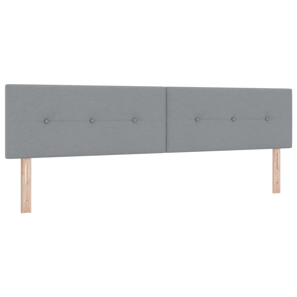 Letto box spring con materasso Grigio Chiaro 200 x 200 cm 3452754