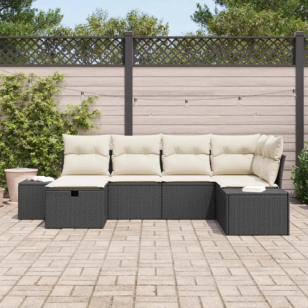 Set di divani con cuscino 7 pcs polyrattan 3360708