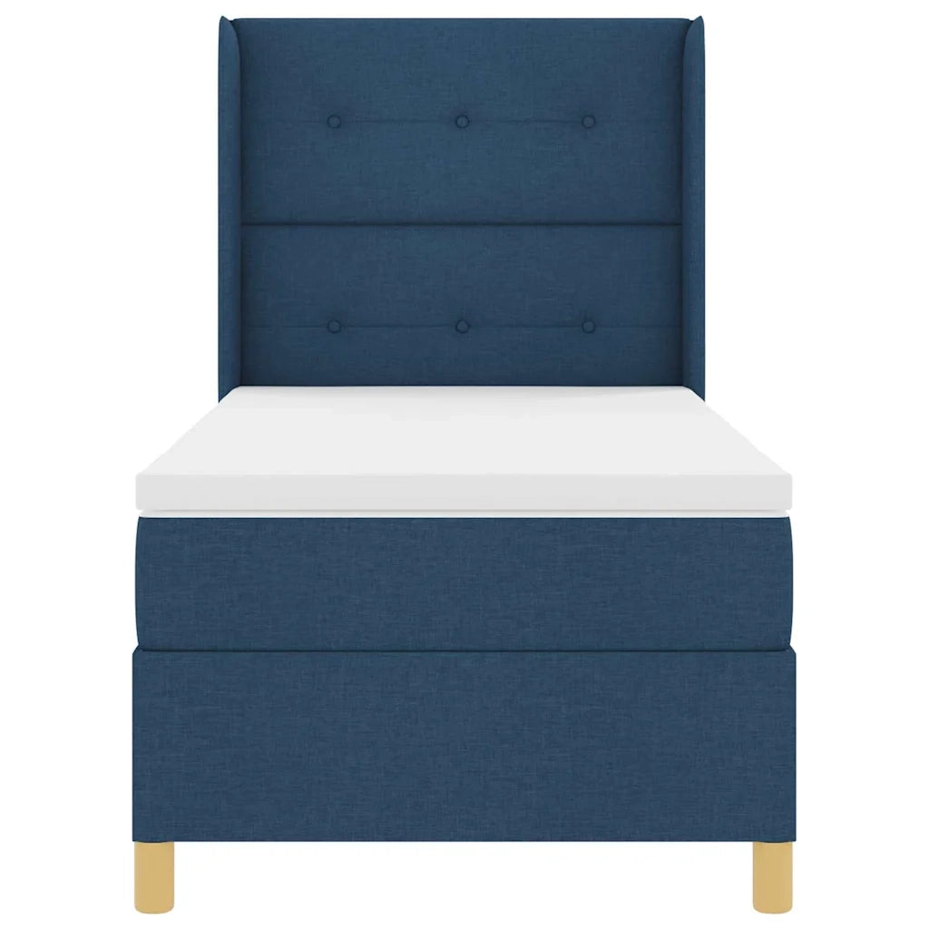 Letto a molle con materasso Blu 80 x 200 cm Tessuto 3341804