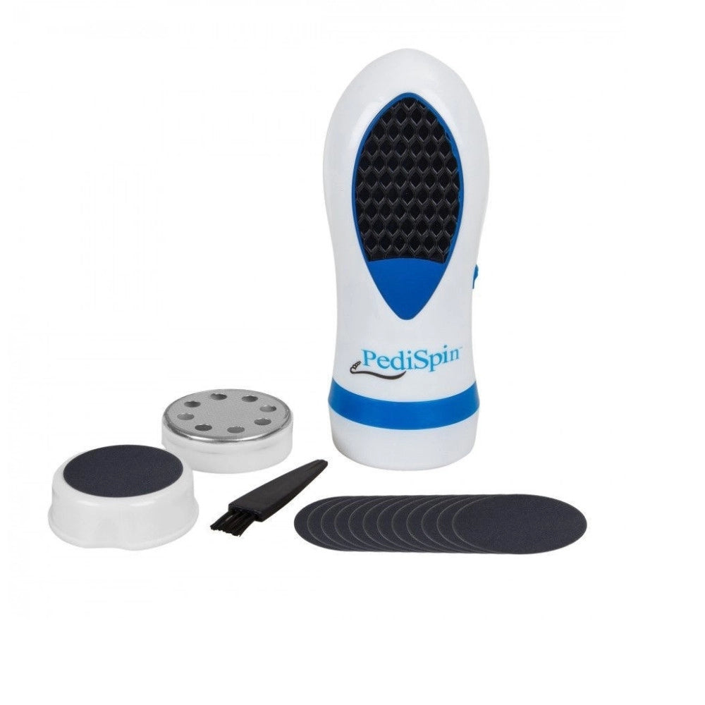 Trade Shop - Kit Pedicure Per Pelle Secca E Calli Cura Del Piede Con 2 Accessori Pedi Spin -